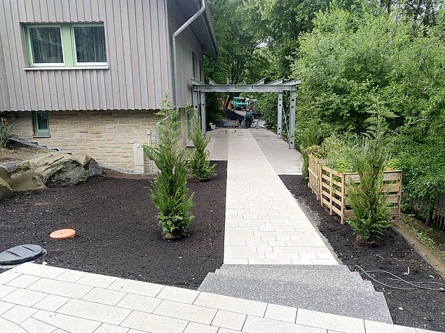Detailansicht der Staudenpflanzung im Hausgarten Hatzfeld